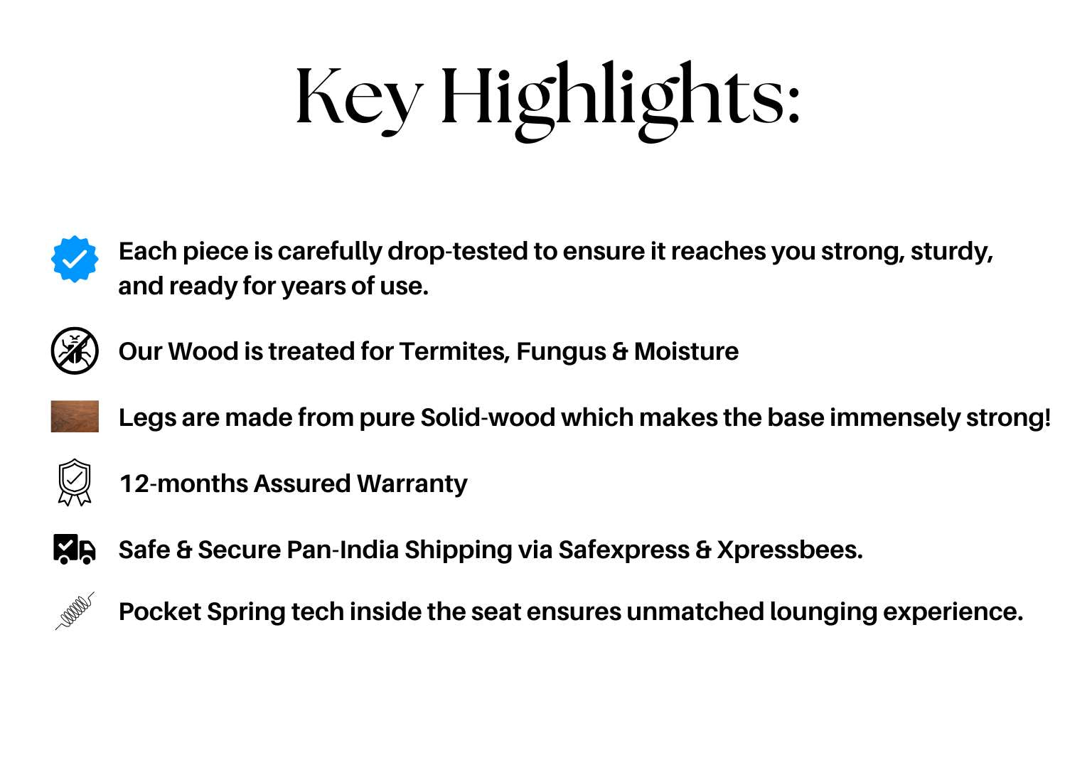 Xohome carol rocking chair key features & highlights