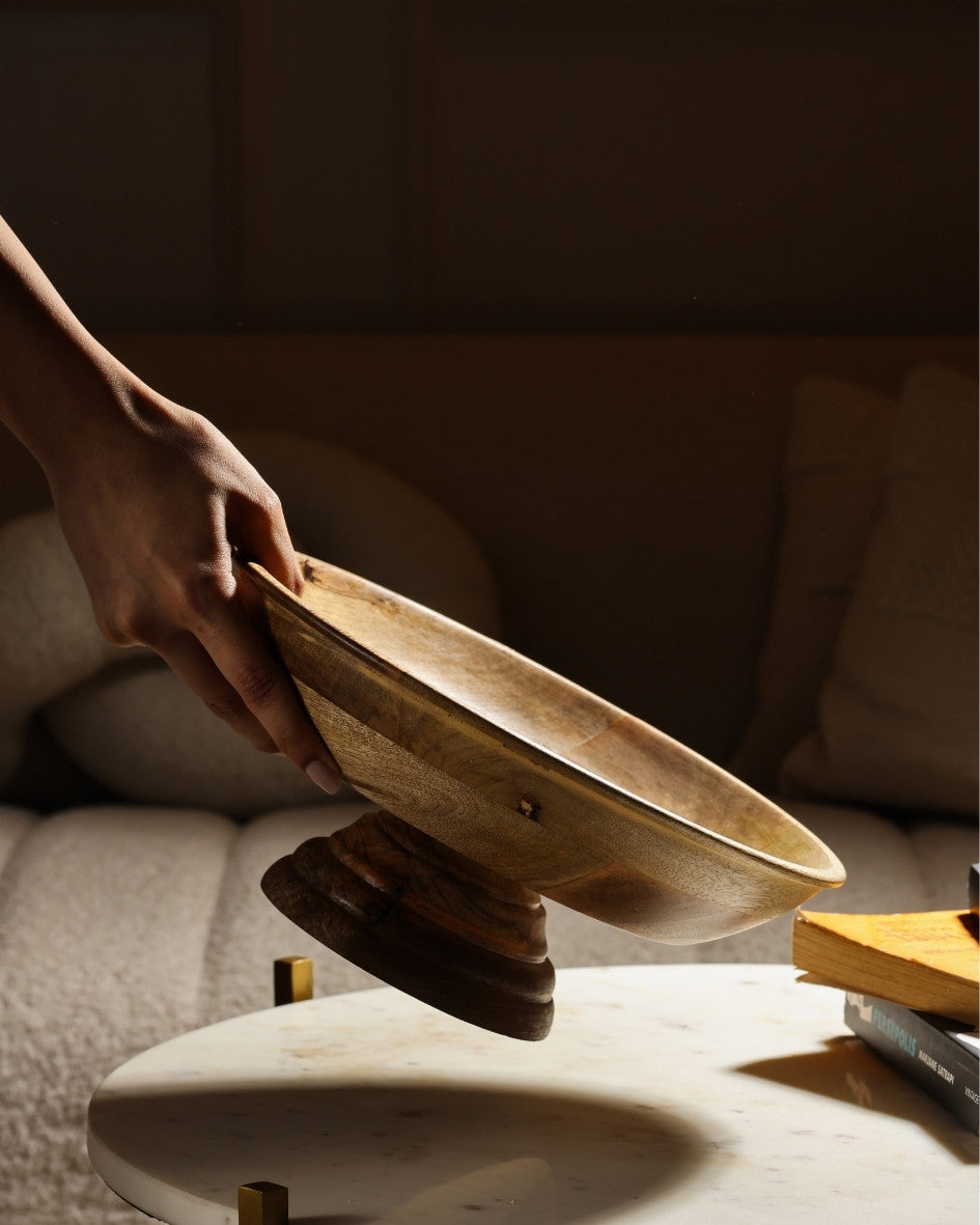 XOHOME WOODEN SERVING BOWL GREECE